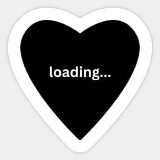 "Loading love" Valentines Day Sticker